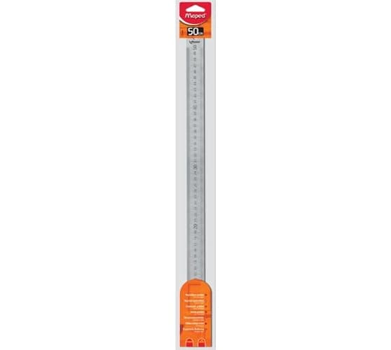 Maped – Réglet 50cm – Réglet Inox, en Acier Inoxydable - Avec graduations sur les 2 Faces en Creux - Largeur de 3cm avec Trou pour Suspension thumbnail 4