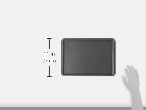 GoodCook Everyday Nonstick Baking Sheet Set, 3 Pack Includes One Small, Medium & Large Pan Carbon Steel Construction Cookie Sheet Bakeware Set, Gray thumbnail 2