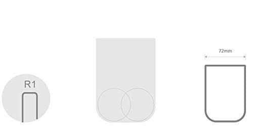 UVIVIU Toothbrush Cup, Bathroom Cup, Toothbrush Holder, Bathroom Tumbler, Plastic, 350ml (White) thumbnail 5