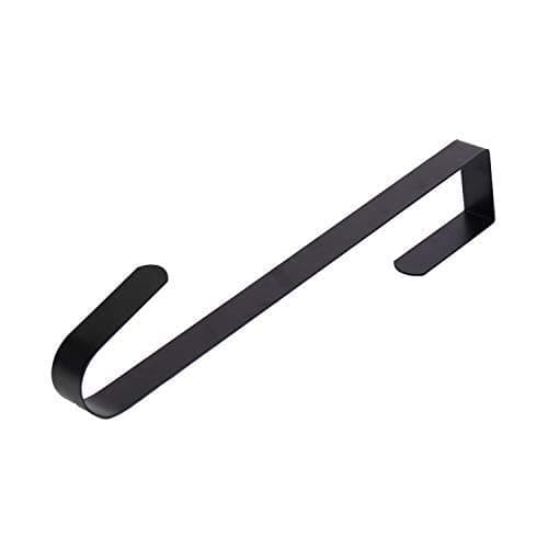 Sattiyrch 15" Wreath Hanger for Front Door,Sturdy Steel Wreath Door Hanger,Over The Door Hanger Hook (Black,1) thumbnail 3