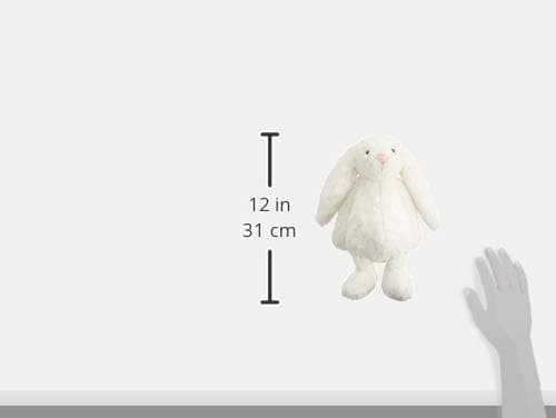Jellycat Bashful Cream Bunny Stuffed Animal, Medium 12 inches | Rabbit and Bunny Plush Toy | Classic Children's Gift thumbnail 3