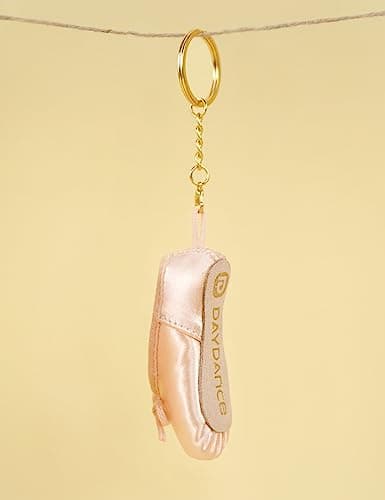 Daydance Girls Women Ballet Shoe Pedant Pink Point Shoe Keychain Decoration for Dancer, Ballerina Backpack, Dance Bags thumbnail 2