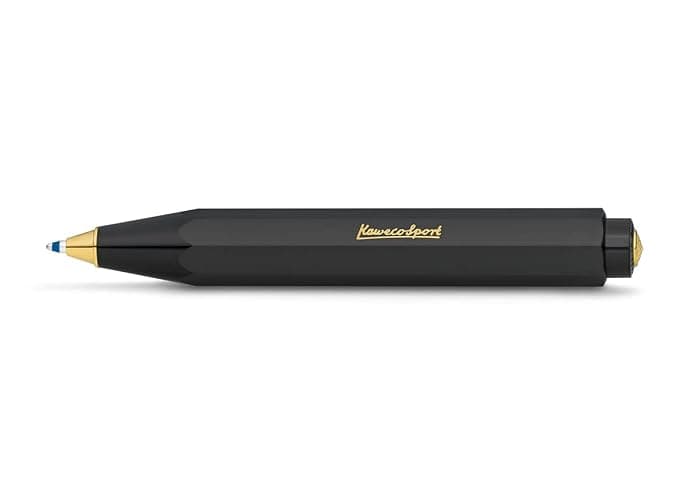 Kaweco CLASSIC SPORT Ball Pen Black Retractable Ballpoint Pen with a Standard D1 Refill 10.5 cm - Image 1