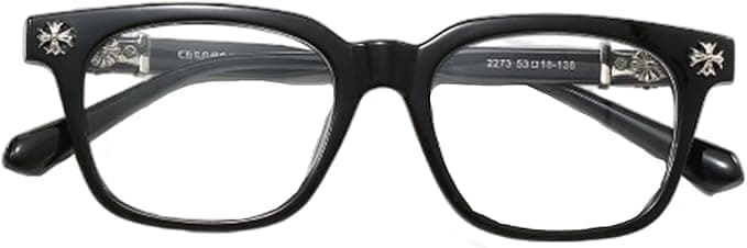 Classic Thick Square Frame Clear Lens Glasses Non Prescription Eyeglasses for Women Men - Image 1