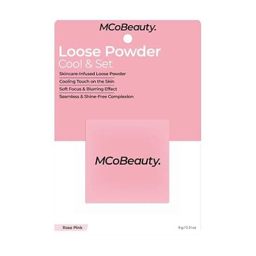 MCoBeauty - Loose Powder Cool & Set - Rose Pink Shade - Finely Milled Water-Based Setting Powder with Hyaluronic Acid, Glycerin & Vitamin E - Vegan, Cruelty Free Cosmetics - Face Makeup thumbnail 5