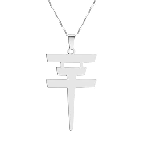 Tokio Hotel Necklace Stainless Steel Tokio Hotel Pendant Logo Bill Kaulitz Sign Symbol Men and Women Gift - Image 1