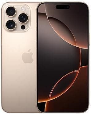 Apple iPhone 16 Pro, US Version, 128GB, Desert Titanium for T-Mobile (Renewed) - Image 1