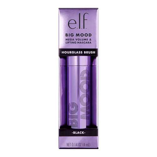 e.l.f. Big Mood Mascara Mini, Instantly Creates Long-Lasting, Bold & Lifted, Voluminous Lashes, Infused with Jojoba Wax, Black thumbnail 7