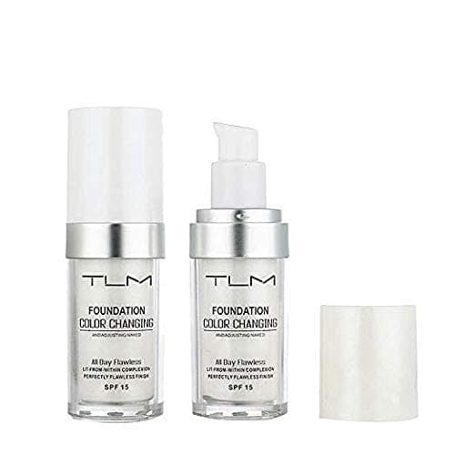 KOSIMI 30ml TLM Color Changing Foundation Liquid Base Makeup Change To Your Skin Tone By Just Blending, white thumbnail 5