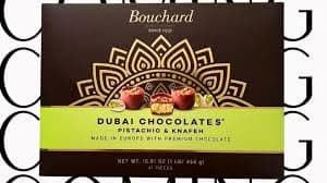 bouchaard dubai chocolate 16oz box pistachio & knafeh - Image 1