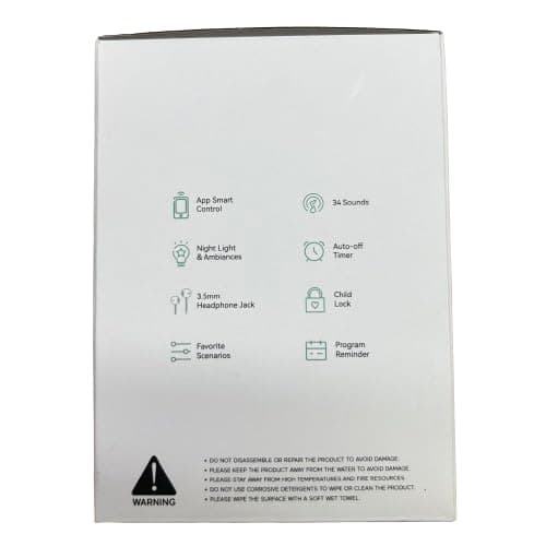Momcozy White Noise Machine,Sound Machine for Baby Adults with 7 Colour Night Light,34 Soothing SoundsTherapy for Sleeping Nursery, White Noise APP Control,Timer,USB Rechargeable,Office Home Travel - white thumbnail 13