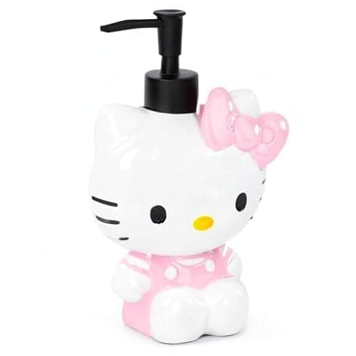 Jay Franco Hello Kitty Soap Dispenser - Pink & White Bathroom Accessory - Resin Lotion Pump thumbnail 5