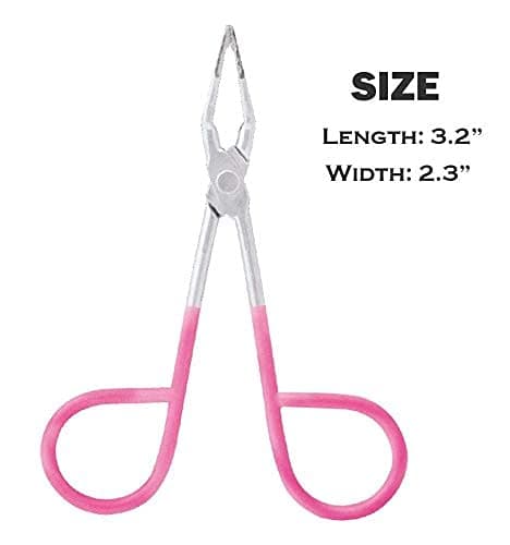 Curtis PROFESSIONAL Salon TWEEZERS with Easy Scissor Handle, CASE Included; The BEST PRECISION EYEBROW TWEEZERS Men/Women; Tools for Facial Hair, Ingrown Hair, Blackhead; Pink & Silver EASY TO HOLD thumbnail 5