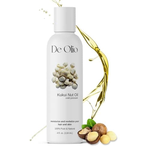 De Olio | Kukui Nut Oil | 100% Pure & Natural | Imported from Hawaii | Cold Pressed | Carrier Oil for Skin, Face, Hair, Soap Making | 4fl. oz. (118 mL) - Image 1