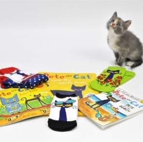 Pete the Cat Socks (Adult) (5 Pair) - (Women) Low Cut Socks - Fits Shoe Size: 4-10 (Ladies) thumbnail 4
