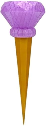 Microphone for Velvet & Veneer Trolls 3 Movie Prop Band Together Handmade to Order Purple Gold - Image 1