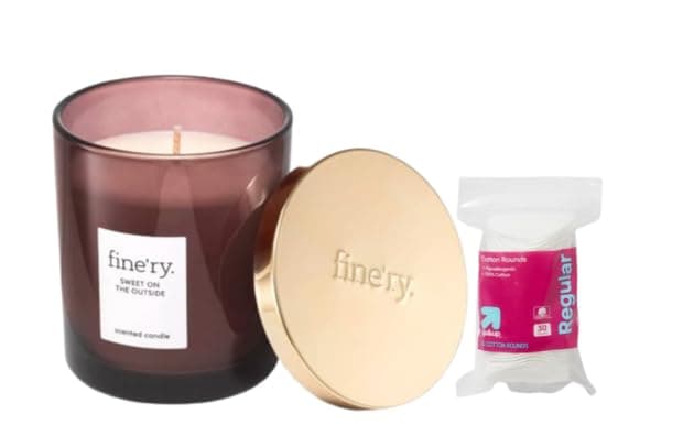 Finery Sweet On The Outside Candle, 7oz | Glass Candle with 37 Hours Burn Time | Comes with Makeup Remover Pads​ Gift thumbnail 3