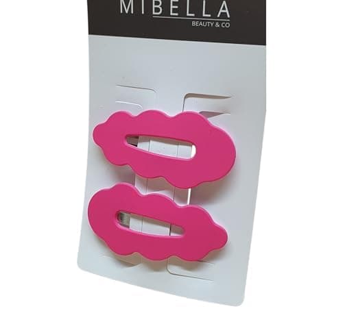 4 Mibella Beauty & Co Haarklammern Set, 4 Stück Wellenförmige Haarclips in Rosa, Metall-Haarspangen für Alle Haartypen, Moderner Glamouröser Stil - 28661 thumbnail 2