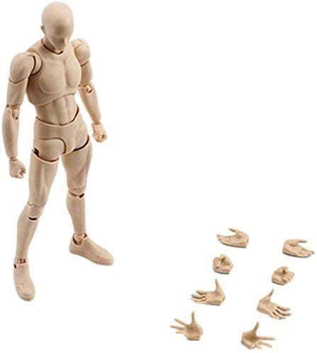 INSO Body-kun Action Figure Set, Action Figure Models for Artists, 5.9 Inch (Skin) - Image 1