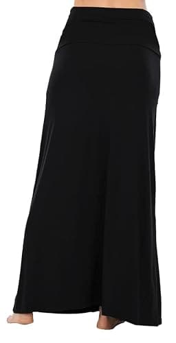 Sweet Hearts Maxi Skirt for Women- Comfy Foldover High Waist Long Flare A-Line Skirt Maxi Dress XS-3X Made in USA thumbnail 6