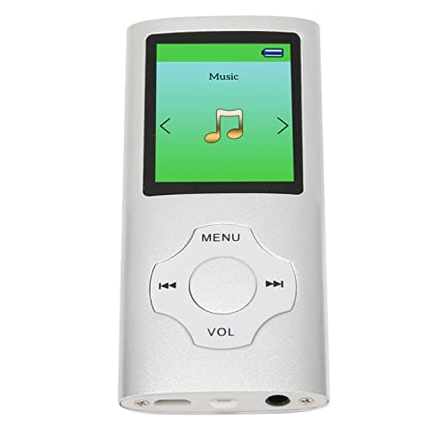 64G MP3 Player, 1.8 Inch Music Player, LCD Screen, Recording FM Radio, Portable MP3 Player for Kids Students (Silver) - Image 1