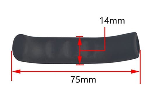Juscycling Brake Lever Grip, Anti-Slip Shock-Absorbing and Comfortable, Silicone Sleeve Universal Brake Handle Protection Covers Grips for Road and Mountain Bike, MTB, BMX Bicycle, 2 Pairs (Black) thumbnail 2