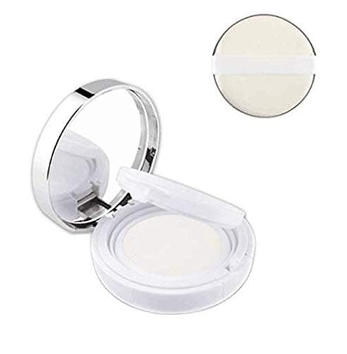 DNHCLL White Empty Luxurious Portable Air Cushion Puff Box BB Cream Container Dressing Case Powder Box with Air Cushion Sponge Powder Puff and Mirror(15ml,0.5oz) thumbnail 2