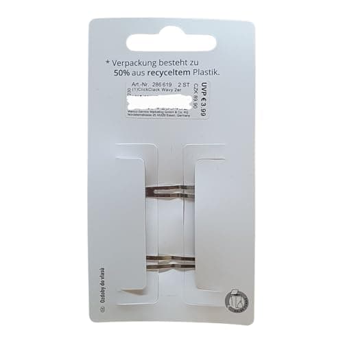 4 Mibella Beauty & Co Haarklammern Set, 4 Stück Wellenförmige Haarclips in Rosa, Metall-Haarspangen für Alle Haartypen, Moderner Glamouröser Stil - 28661 thumbnail 4