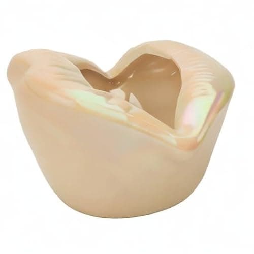 LIABI Lips Decorative Bowl Ceramic Lipstick Ring Holder Jewelry Tray Cosmetic Storage Display Holder Desktop Hair Ties Clips Storage Case in Bathroom for Women Men thumbnail 7
