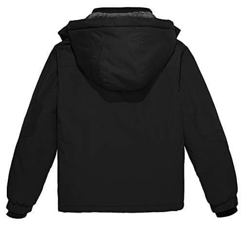Wantdo Boy's Waterproof Ski Jacket Fleece Snowboarding Jackets Warm Thick Winter Coat Hooded Raincoats thumbnail 3