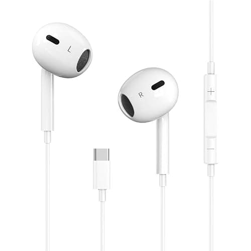 USB C Headphones for iPhone 17/16/15 Pro Max Plus Earbuds,Type C Earphones | with Microphone & Remote Noise Cancelling Earphones for iPhone 17/16/15 Pro Max Plus,iPad,Galaxy S26/S25/S24/Ultra Note 10/20 - Image 1