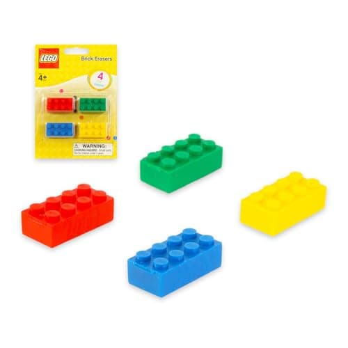 LEGO Journal - LEGO Minifigure Stationery Bundle with Hardcover Lined Notebook, Erasers, More | Boys Writing Journal School Supplies Style May Vary thumbnail 6