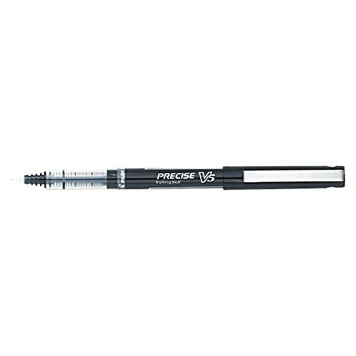 Pilot, Precise V5, Capped Liquid Ink Rolling Ball Pens, Extra Fine Point 0.5 mm, Black, Pack of 4 thumbnail 4