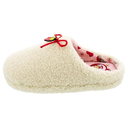 Ground Up Strawberry Shortcake Women's Slippers with Bows (Women's Footware Size, US Footwear Size System, Adult, Women, Alpha, Medium, Medium) thumbnail 6