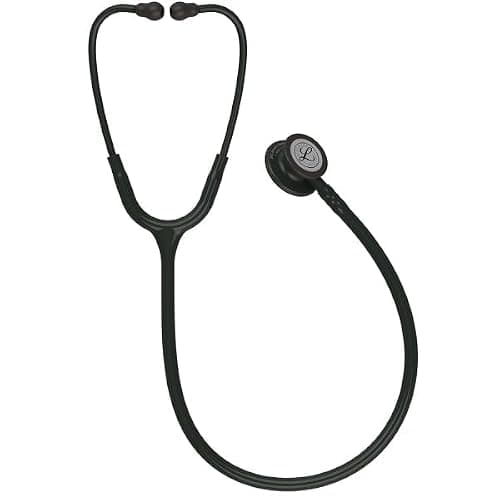 3M Littmann Classic III Monitoring Stethoscope, 5803, More Than 2X as Loud, Weighs Less, Stainless Steel Black-Finish Chestpiece, 27" Black Tube, Stem and Headset thumbnail 7