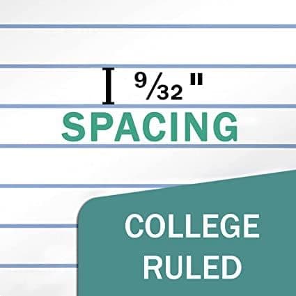 Rosmonde Loose Leaf Paper, 900 Sheets, 6 Pack, College Ruled, 8" x 10.5", Bulk Office Filler Paper, 3 Hole Punched, 150 Sheets/Pack, College Ruled Paper for 3 Ring Binder, Notebook Paper, White thumbnail 9
