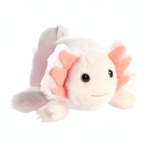 Aurora® Adorable Mini Flopsie™ Axel Axolotl Stuffed Animal - Mini Companions Ready for Playful Adventures - for Kids All Ages, Toddlers, Adults, and Families - Pink 10 Inches thumbnail 5