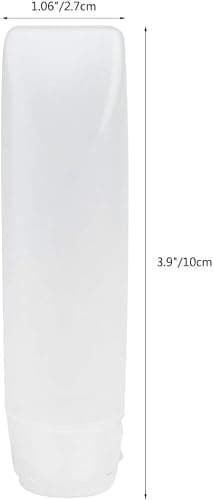 GANPUB 5 Pcs White 1 oz Travel Bottles Empty Refillable Toothpaste Tubes Containers Small Mini Size Squeeze Dispensers, Refillable Containers Pump Dispensers Refillable Cosmetic(10 * 2.7cm) thumbnail 3