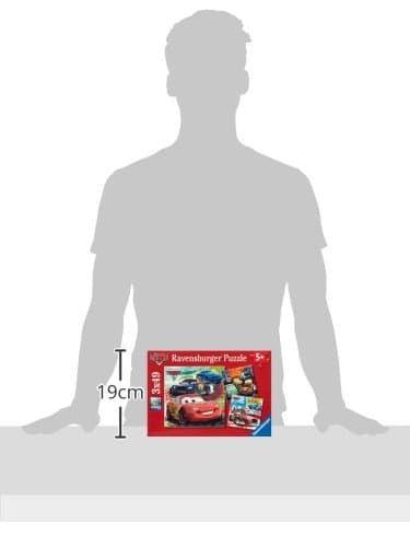 Ravensburger - Disney Cars: Worldwide Racing Fun - 49 Piece Jigsaw Puzzle 3 Pack Set - Lightning McQueen and More - Larger Pieces - Premium Quality - Ideal Gift - Screen-Free Fun - Children Age 5+ thumbnail 3