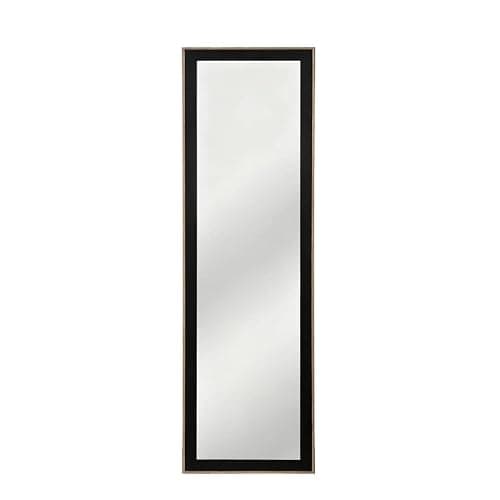 URBNLIVING Full-Length Wall Mirror 35x110cm – Vertical & Horizontal Mount, Bedroom, Hallway, Living Room (Black) thumbnail 2