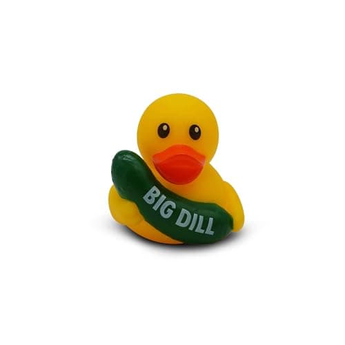 GOOFBALLS Funny Rubber Duck – Hilarious Decorative Duck for Bathroom, Jeep, Desk, or Gag Gift – Quirky Collectible with Sarcastic Quote – Great Gift for Adults, Coworkers, or Friends-Pickle - Image 1