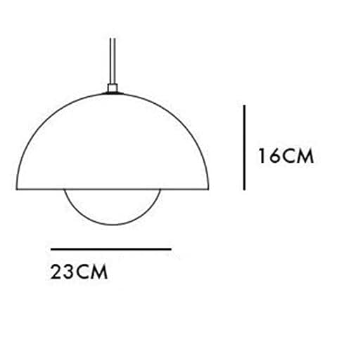 SXYSXYSXY Modern Nordic Hängelampe Nachttisch Pendelleuchte Minimalismus Esszimmerlampe Hängeleuchten Deckenleuchte E27 Für Schlafzimmer Wohnzimmer Ø23*16cm,Rosa thumbnail 4