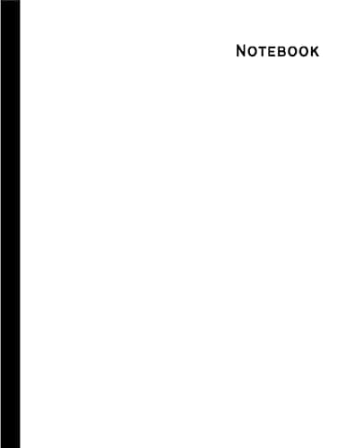 Notebook: Unlined Notebook - Large (8.5 x 11 inches) - 110 Pages Blank / Plain Composition Book / Journal (US A4 / Letter Size) for Drawing, Kids, ... (Large Paperback Notebooks) - White Cover - Image 1