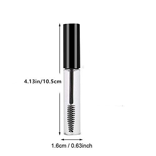 Sinen 3pcs 10ml Empty Mascara Tube Wand Eyelash Cream Container Bottle with 3 Rubber Inserts 3 Funnels 3 Transfer Pipettes thumbnail 2