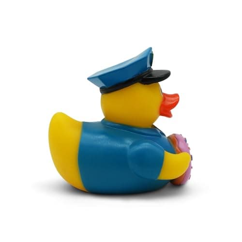 GOOFBALLS Funny Rubber Duck – Hilarious Decorative Duck for Bathroom, Jeep, Desk, or Gag Gift – Quirky Collectible with Sarcastic Quote – Great Gift for Adults, Coworkers, or Friends-Cop Donut thumbnail 4