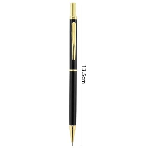 MROOFUL Luxury Full Metal Mechanical Pencil 0.5mm Lead Gold Silver Pen Holder with Gift Box Art Sketch Painting Pencil Korean School Stationery (Gold) thumbnail 4