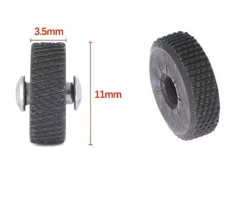 Universal Lighter Replacement Spark Wheel and KD Rivet for Kerosene Lighters in Black 2 Sets thumbnail 2