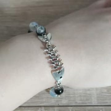 TYATVS Whimsy Twee Fish Bracelet for Women Whimsical Star Beaded Bracelets Y2k Aesthetic 2000s Punk Accessories thumbnail 6