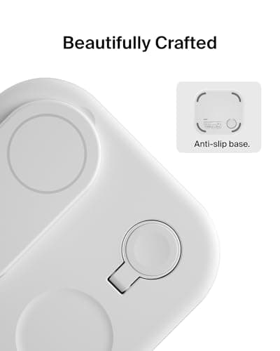 Belkin 3-in-1 MagSafe-Compatible iPhone Charger - Foldable Magnetic Qi2 Certified, MagSafe Charging Station for Phone, Apple Watch, AirPods - Wireless for Multiple Devices thumbnail 8