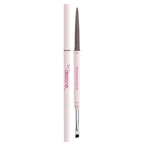 DE ZONE Ultra Slim Flat-Tip Eyeline Pencil - Smudge-Proof, Waterproof Gel Eyeliner for Defined Lines, with Built-in Angled Brush (Multiple Colors) (J02) - Image 1